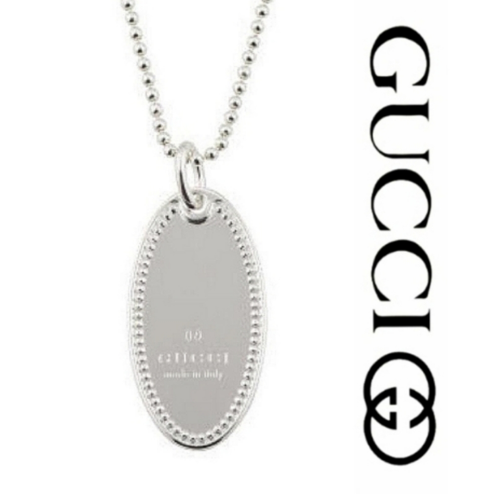 🆕️ Gucci .925 Silver Boule Oval pendant necklace